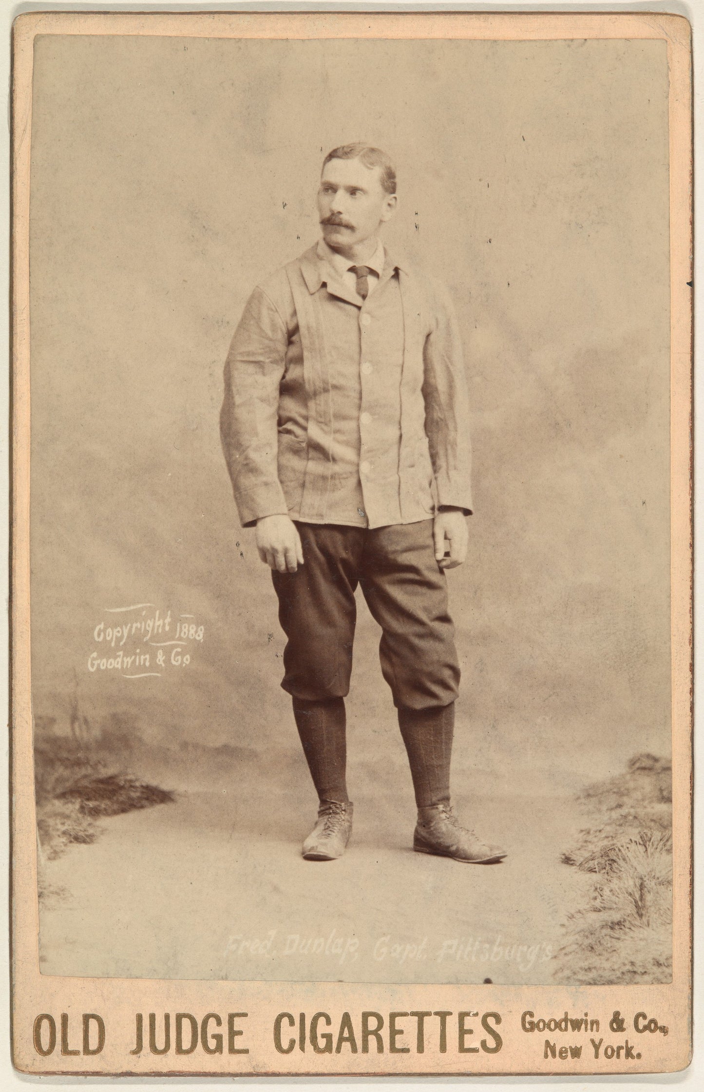 MUGG-083 — Goodwin & Company, Fred C. Dunlap, Captain, Pittsburgh, from the series Old Judge Cigarettes (1888)