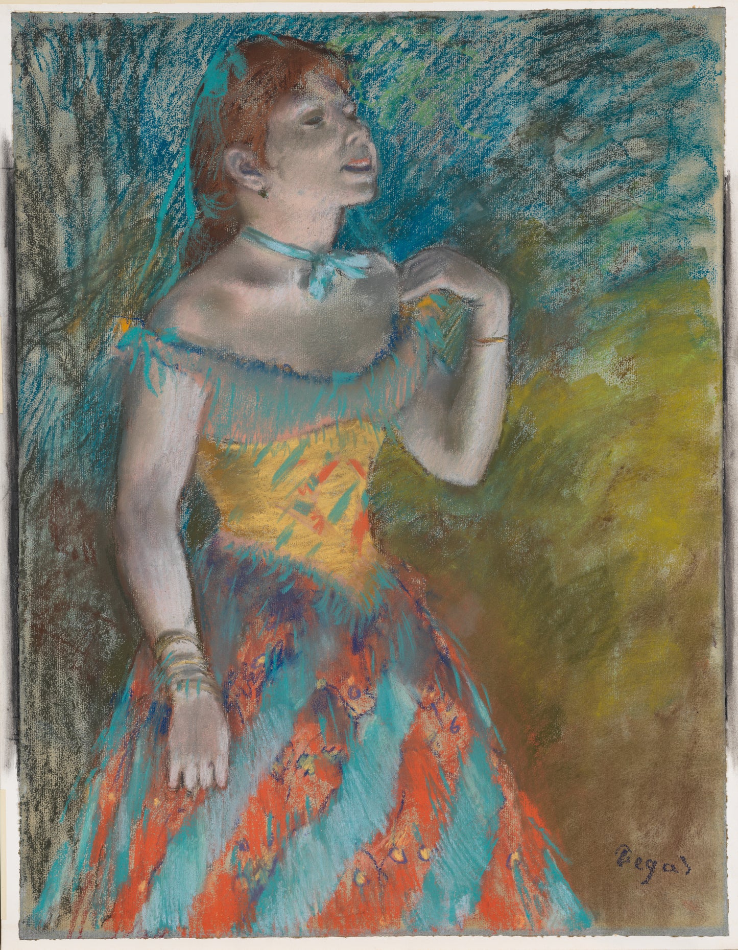MUGG-046 — Edgar Degas, The Singer in Green (ca. 1884)