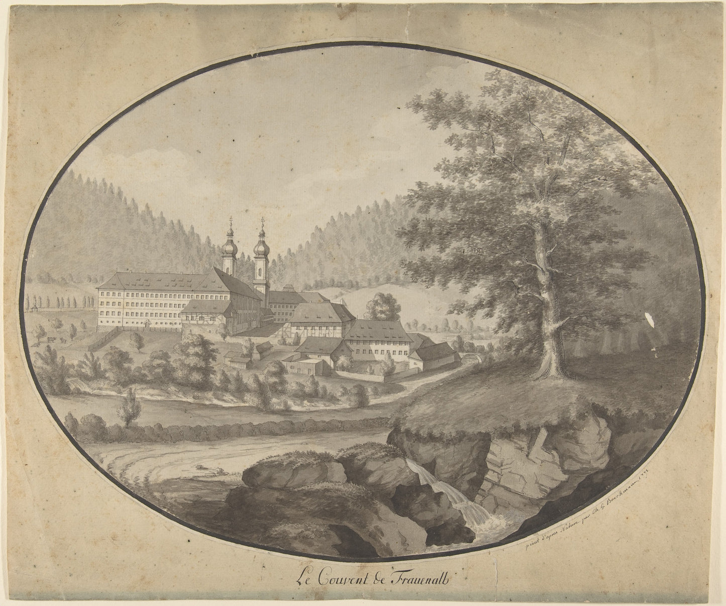 MUGG-106 — Ch. G. Boeckmann, The Convent of Frauenalb (1791)